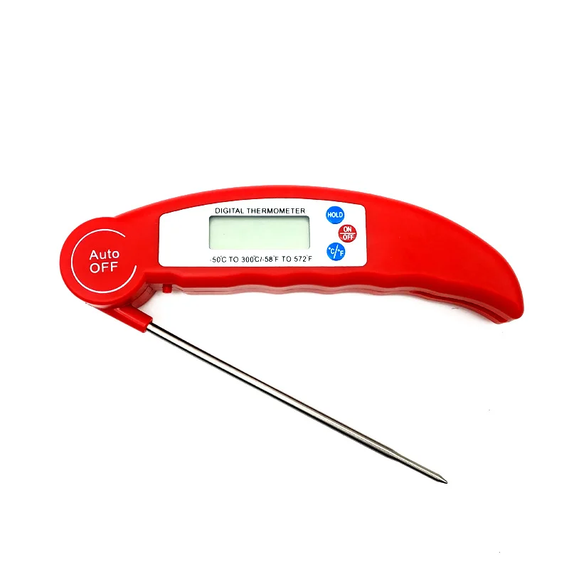 BBQ Thermometer Foldable Digital Meat Thermometer Food Oven Thermometer Milk Water Oil Liquid Probe Kitchen Tools Auto Shutdown