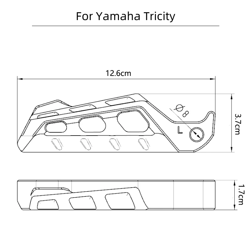 For Yamaha Tricity 300 125 155 2018 2019 2020 2021 2022 Motorcycle Accessories Rear Passenger Footrest Foot Rest Pegs Rear Pedal