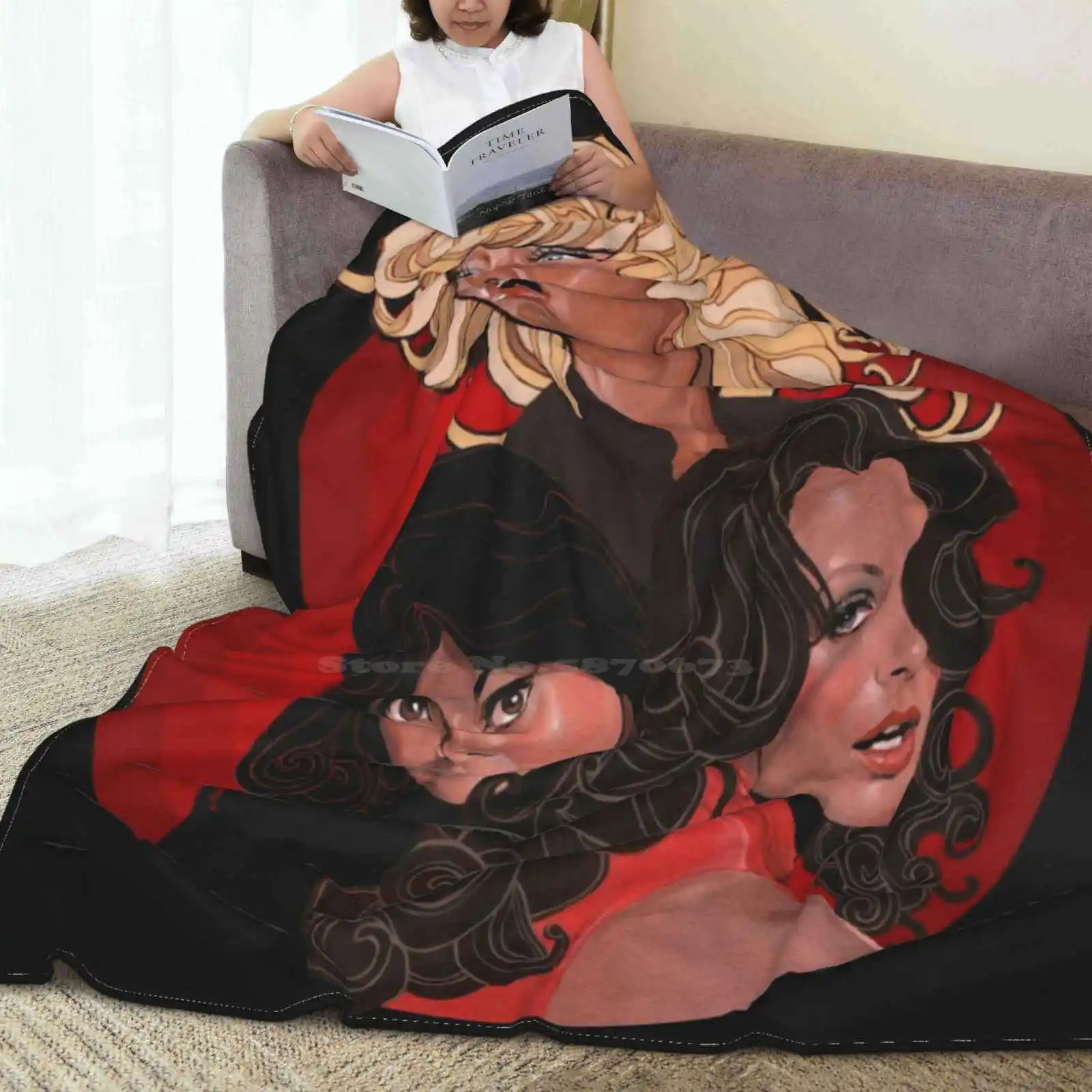 Once Upon A Time 5 Creative Design Light Thin Soft Flannel Blanket Farrah Fawcett Kate Jackson Jaclyn Smith Charlies Angels image 6