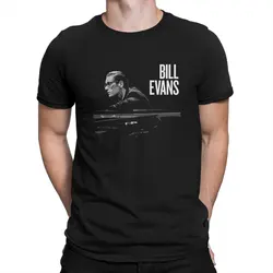 Bill Evans Creative TShirt for Men Jazz Music Round Neck Basic T Shirt Hip Hop Birthday Gifts Tops