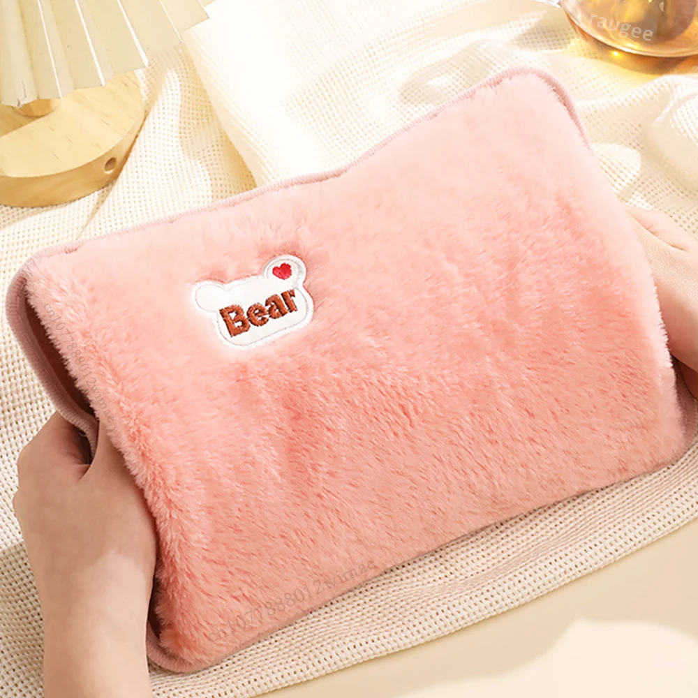 

Hand Warmer Electric Hot Water Bag Soft Fast Heating Warm Gloves Home Office Hands Warmer For Winter Rechargeable Hot Water Bag