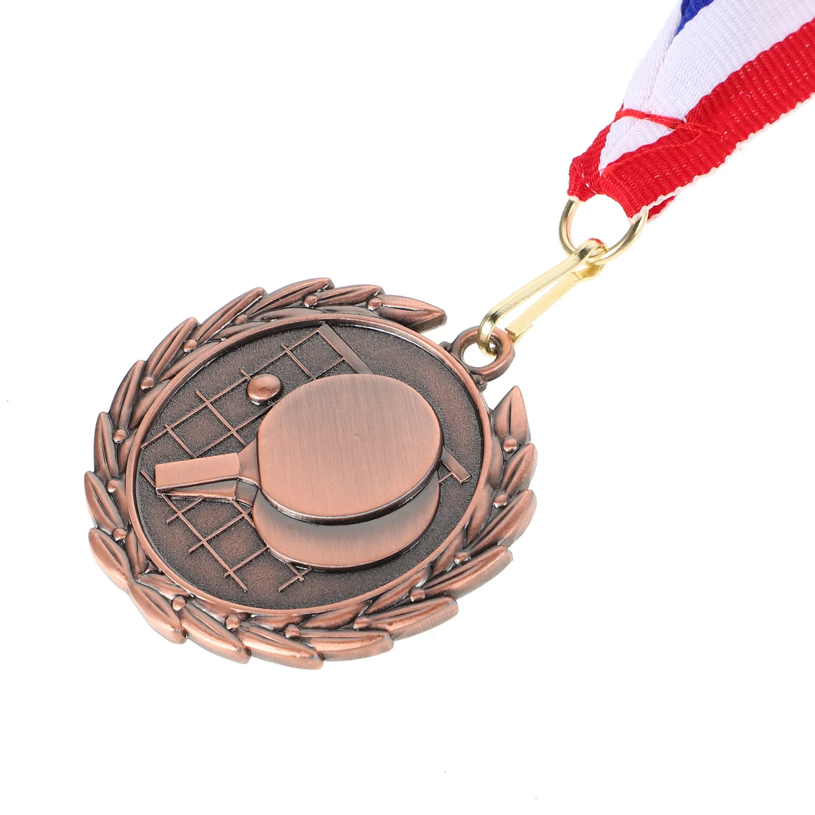 เหรียญรางวัลโลหะ สำหรับการแข่งขันกีฬาปิงปอง พร้อมริบบิ้น ทำจากโลหะผสมสังกะสี สำหรับมอบเป็นรางวัล
