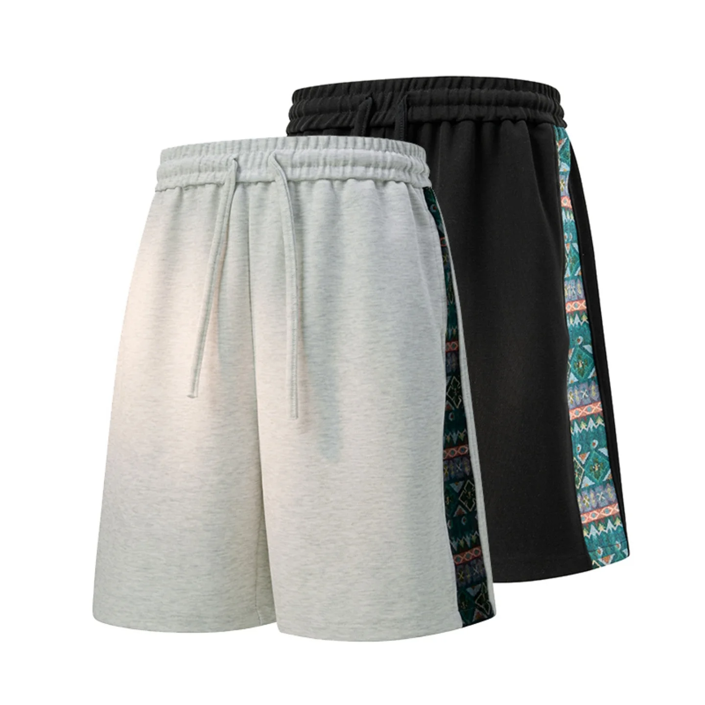 

Унисекс шорты свободного кроя для дома, немнущиеся, из хлопка и полиэстера, для повседневной носки, черные, бежевые, размеры M-3XL