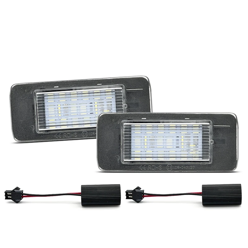 2Pcs Canbus LED License Plate Light For Opel Astra J Sports Tourer 2009-2015 Zafira Tourer C 2011~ Number Plate Lamp Accessories