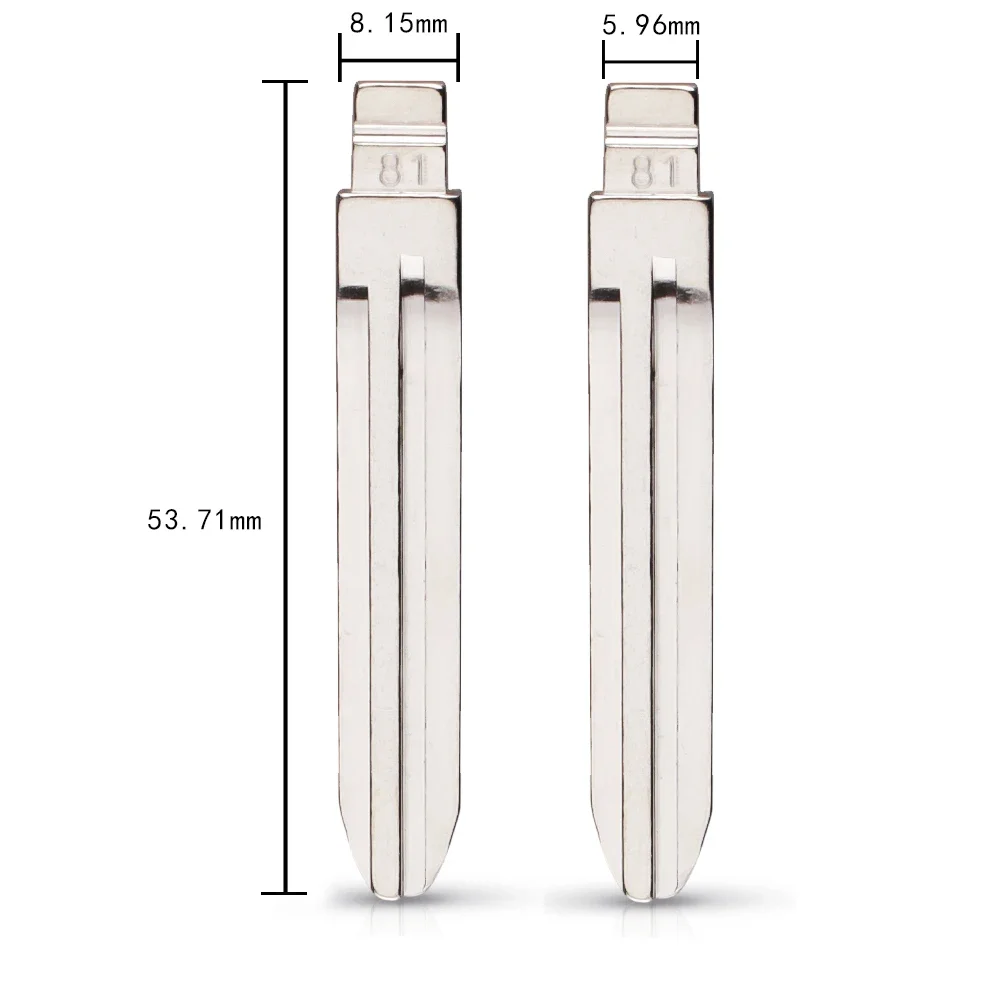 

Type 81# Metal Blank Flip Folding KD Remote Uncut Blade Replacement For Geely ENGLONCAR Universal NO.81 Key Blade
