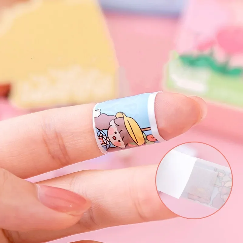 20 sztuk Cartoon Bandaids wodoodporne plastry z gazą Plaster na rany podróży w domu pierwszej pomocy Plaster dla dzieci dzieci zestaw ratunkowy