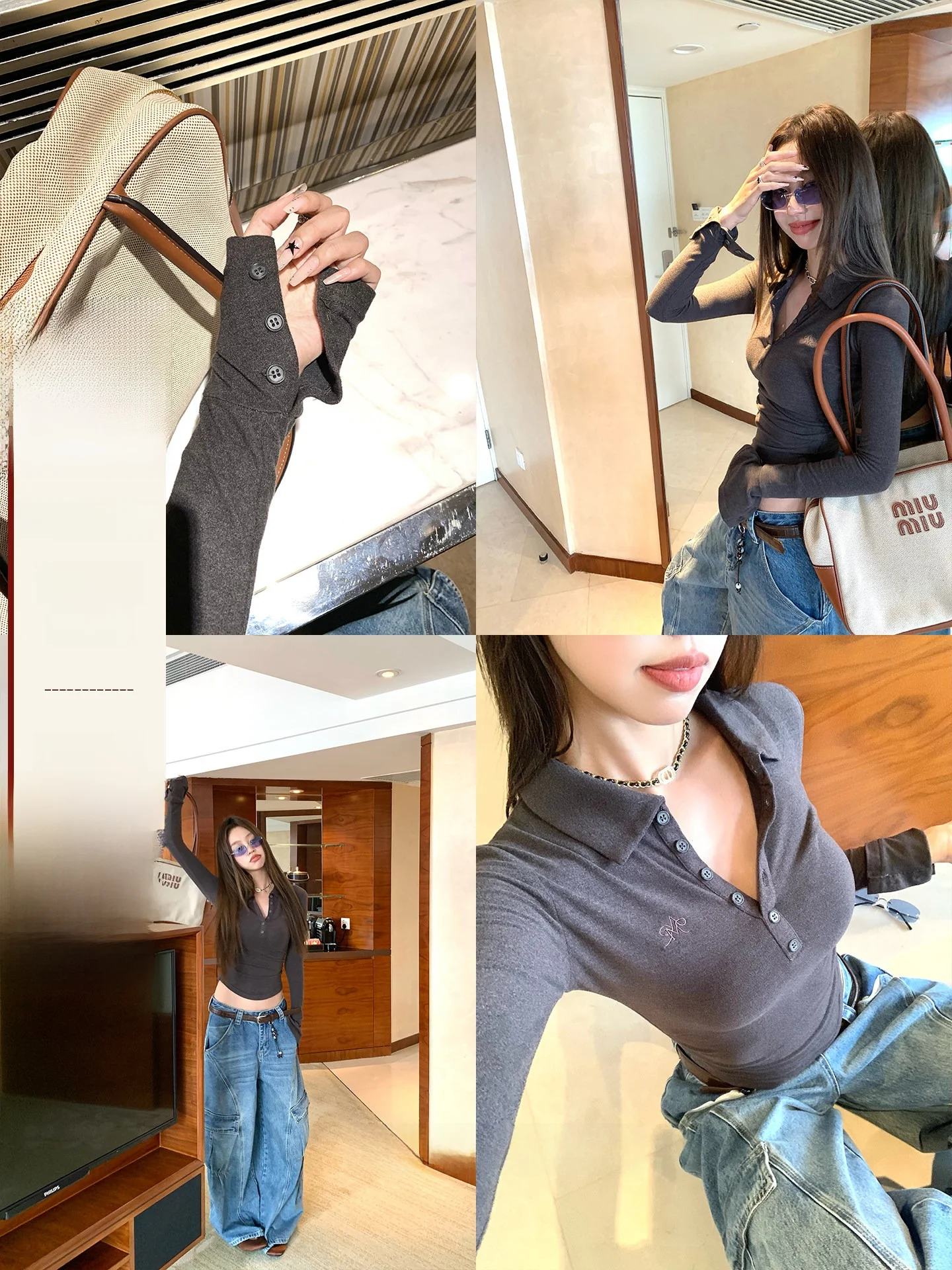 

Ретро-американская вязаная кофта с длинным рукавом для женщин, облегающий топ для ношения под одеждой, винтажный стиль, с отложным воротником, модная осенняя модель для девушек