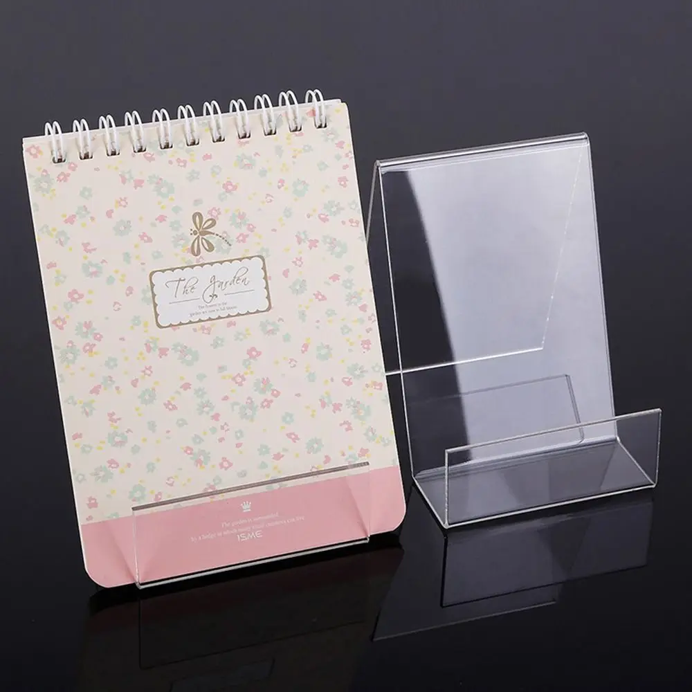 Minimalist Acrylic Book Holder Multi Functional Portable Bookend Transparent Book Stand Desktop Use