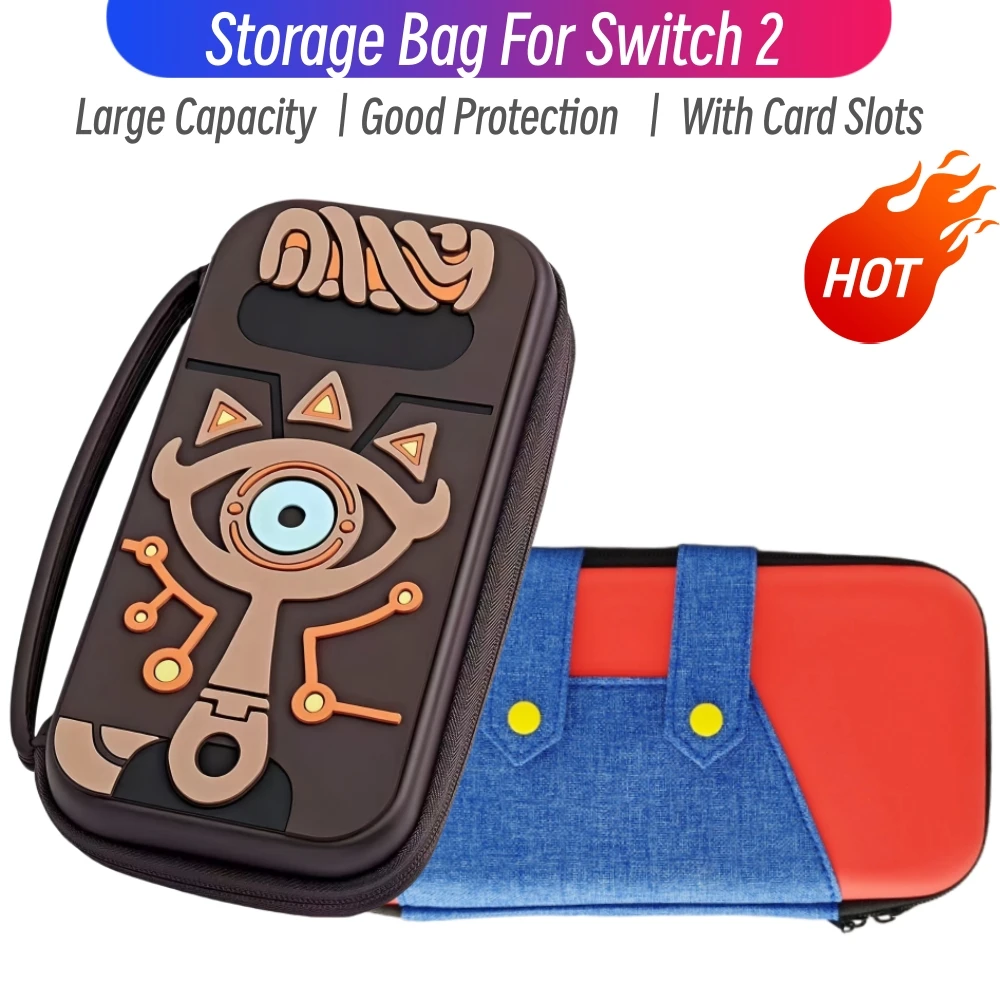 

Большая сумка для хранения игровой консоли Switch 2, защитный чехол для NS2, дорожная сумка, защитная сумка для игровых аксессуаров