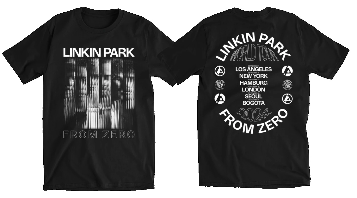 Tour Chester and Bennington l.Linkin Parks Rock T Shirt Men's T Shirt Gifts for Fans Cotton Short Sleeve Tee Men Tops Clothing