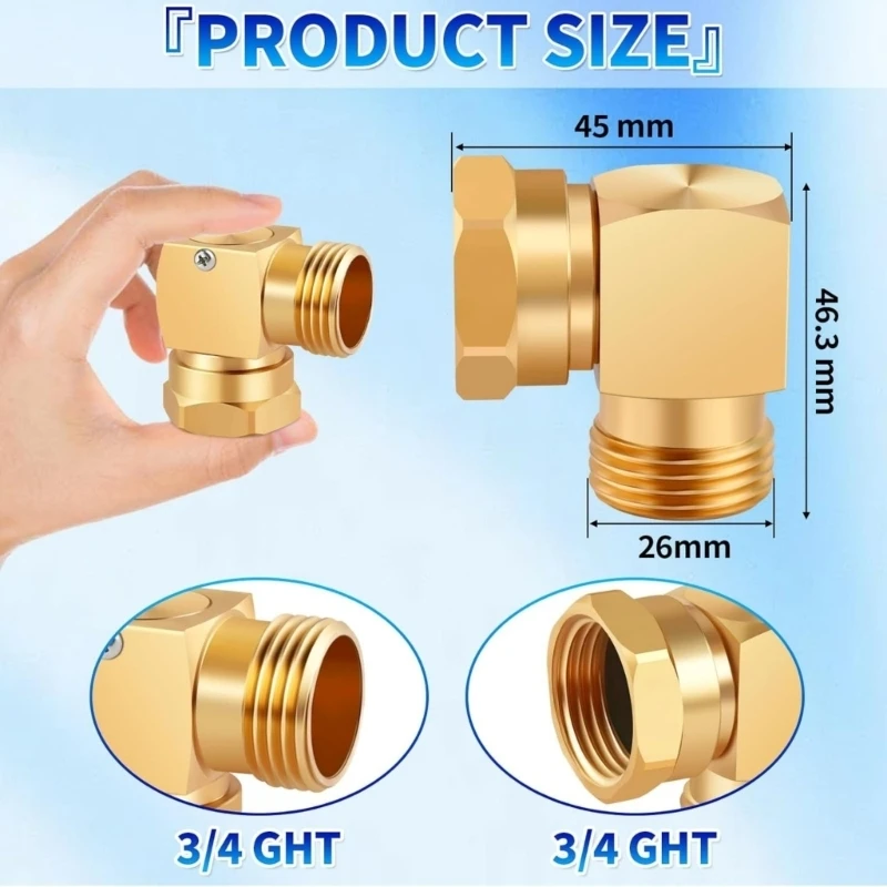 Adjustable Brass Connector Light Weight Portable Garden Hose Coupling For Outdoor Irrigation Needs Enduring