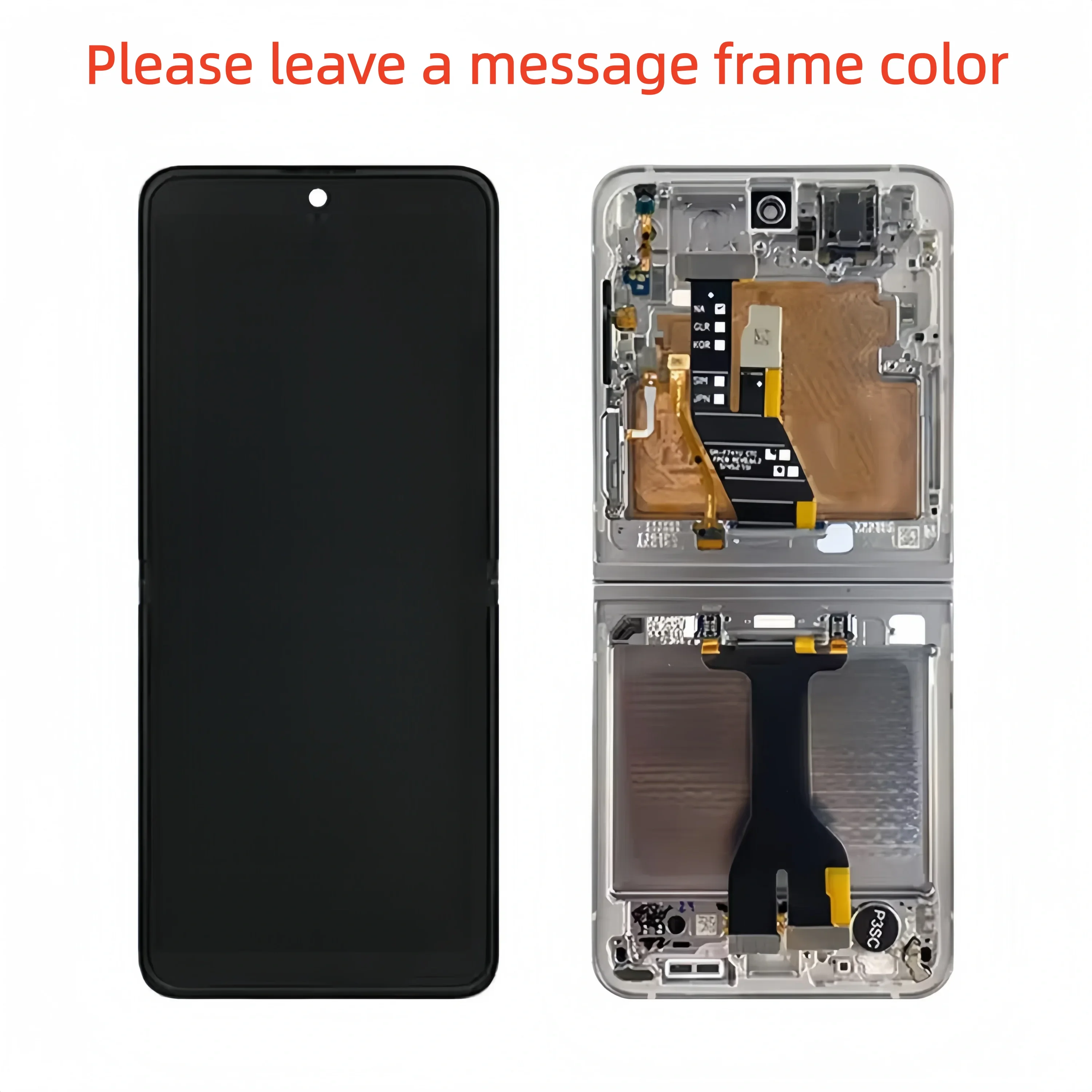 Nieuw OLCD scherm secundair scherm vouwscherm geschikt voor Samsung Galaxy Z Flip6 scherm assemblage SM-F741B/F741U