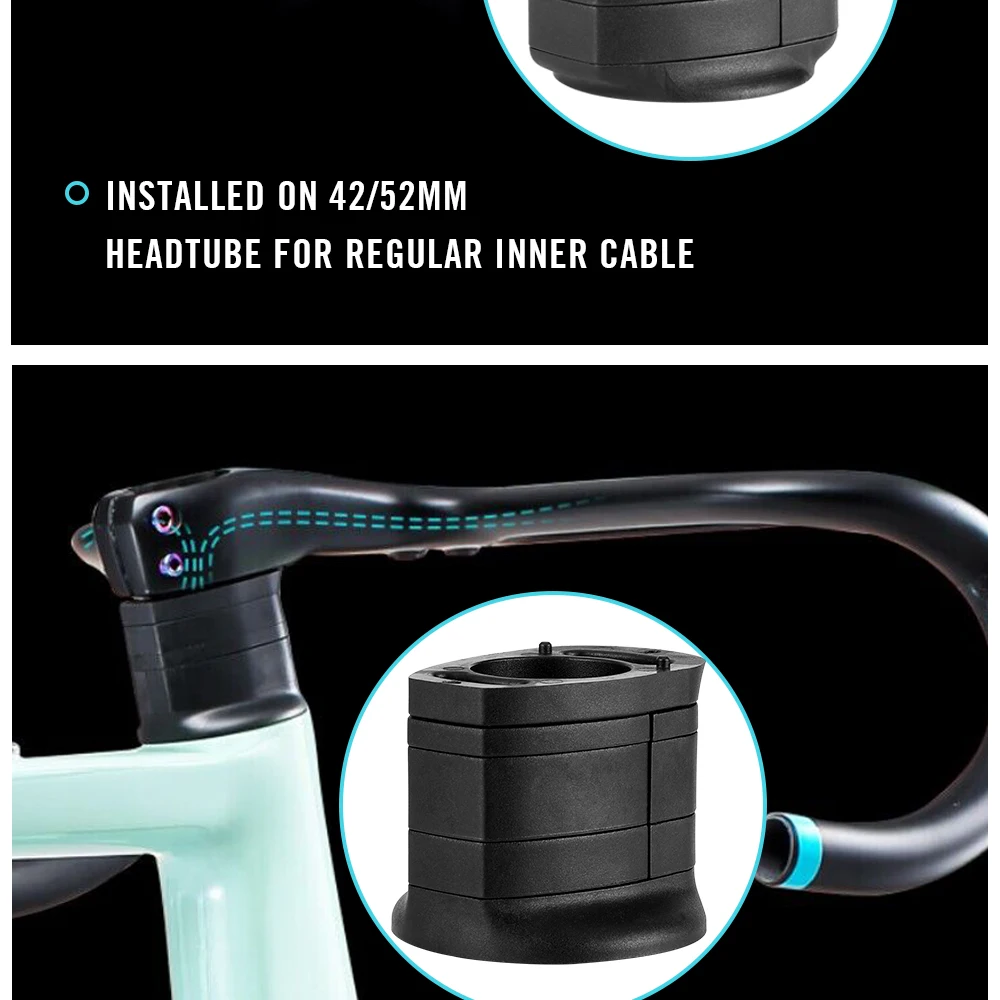 RYET Integrierte Carbon-Fahrradlenker-Abstandshalter-Sets, Spezielle Kunststoff-Unterlegscheiben für Aero-Integrierte Lenker-Cockpit-Abstandshalter – Detail 7