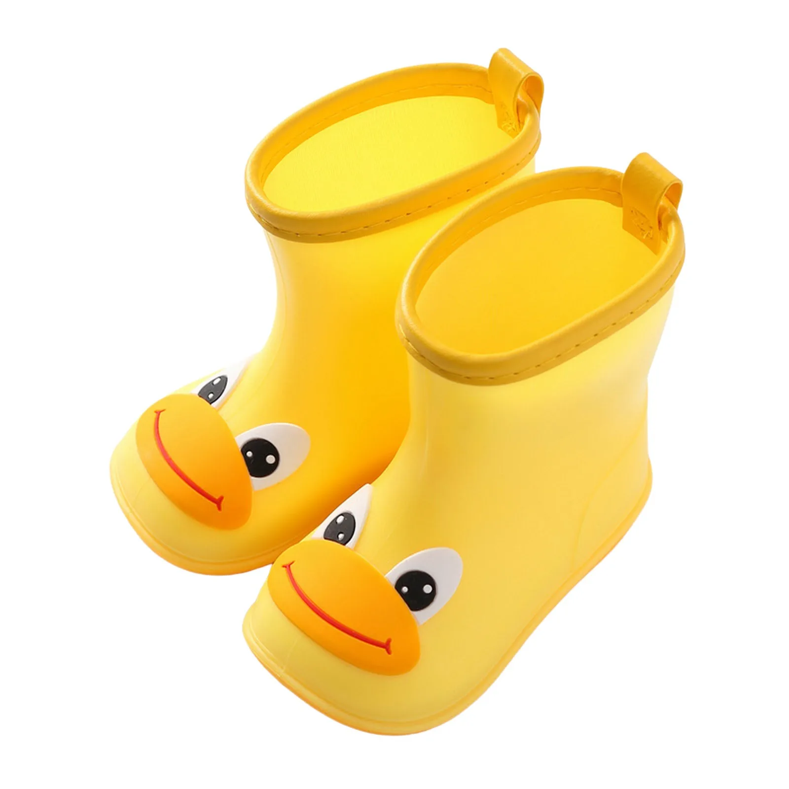 Duck Cartoon Rain Shoes Classic Children's Shoes PVC Rubber Kids Baby Water Shoes Waterproof Boots Toddler Girl Boy Rainboots