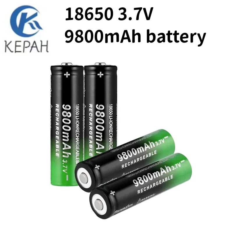 

One Hundred % New 18650 3.7V 9800mah Flashlight Headlamp Rechargeable Battery Lithium Ion Rechargeable Battery 18650