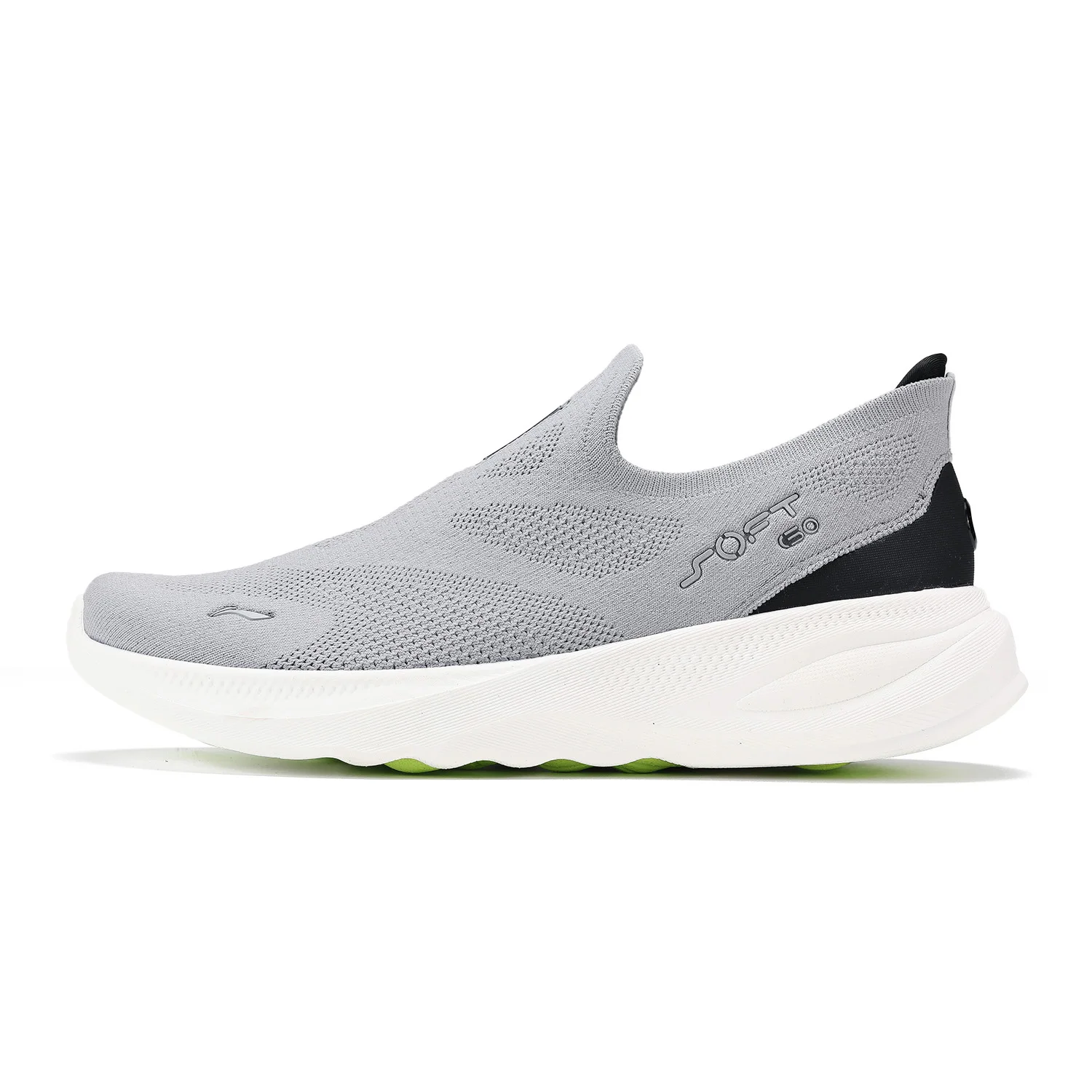 Li-Ning SOFT GO 2 KNIT Slip-on-Freizeitschuhe für Herren, gepolstert, bequem, stabil, LiNing Mesh, Jogging, Alltag, Sport-Sneaker, AGLV017 4