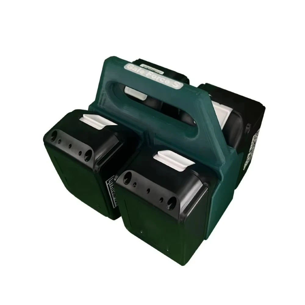 Rak Penyimpanan Baterai Perangkat Perbaikan 4 Slot/6 Slot Baterai Cetak 3D Dudukan Portabel Kuat Tahan Jatuh