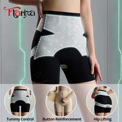 Flarixa High Waist Tummy Control Body Shaper Flat Belly Reducing Panties With Hook Slimming Fajas Women Shorts Hip Lift Pants