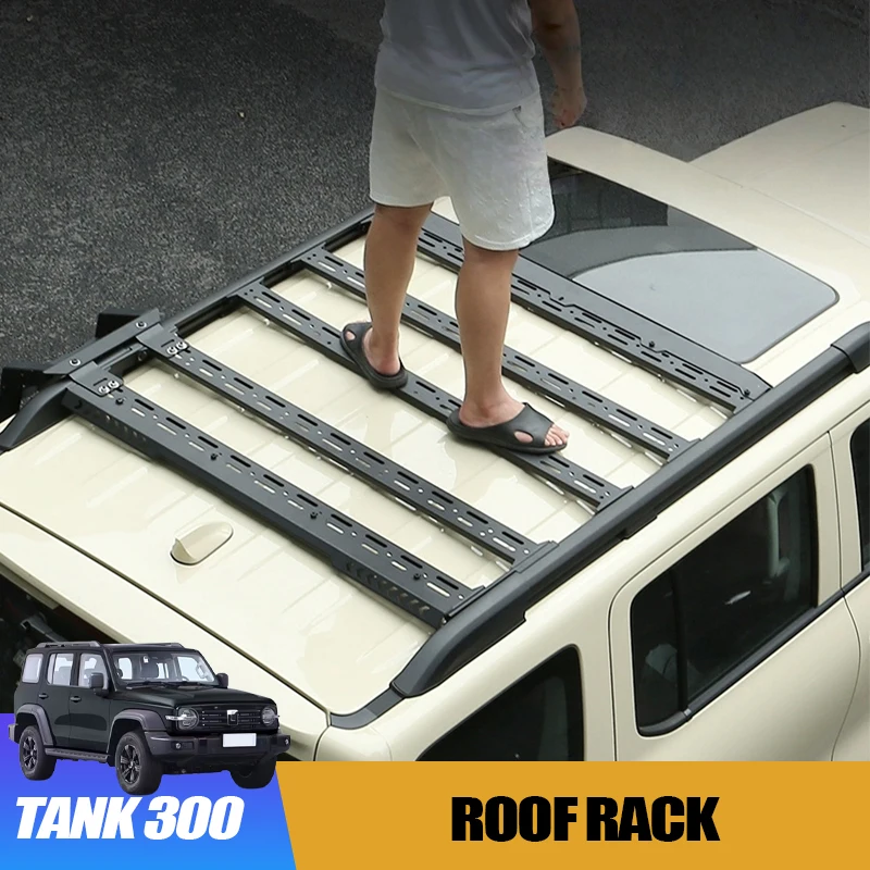 

Car Roof Rack for GWM WEY Tank 300 Tank 300/Hi4t Off-Road Body Kit Roof Luggage Rack Cargo Platform Carrier Car Accessories