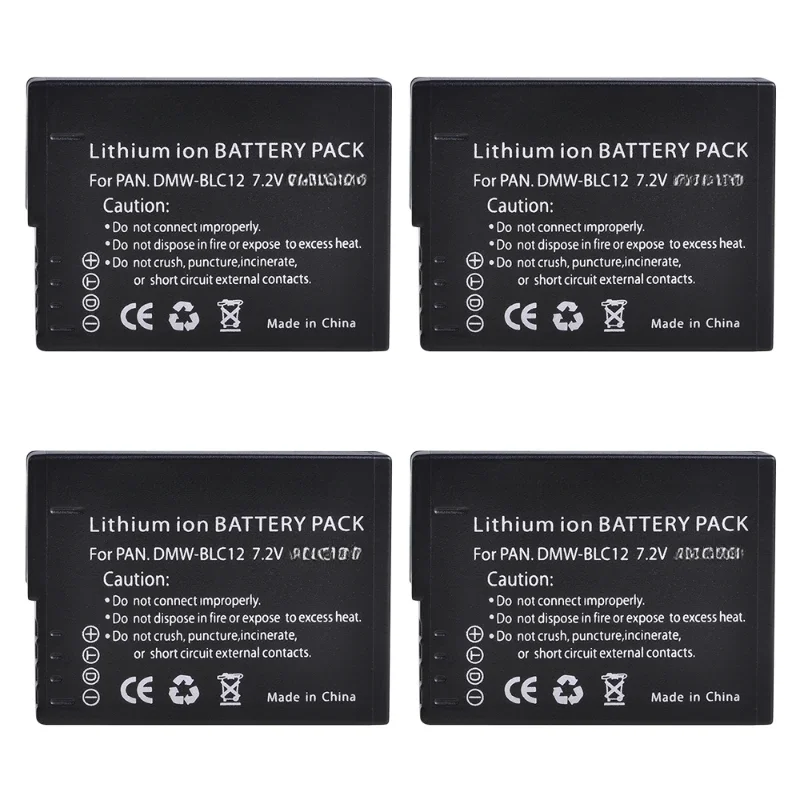 For Panasonic Lumix DMC-G85 FZ200 FZ1000 G5 G6 G7 GH2 GX8 DMW-BLC12  DMW-BLC12E DMW-BLC12PP Battery