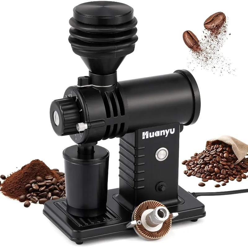 Electric Coffee Grinder with 10-Position Grind Selector Coffee Mill with Titanium Flat Burr Electric Burr Grinders Home