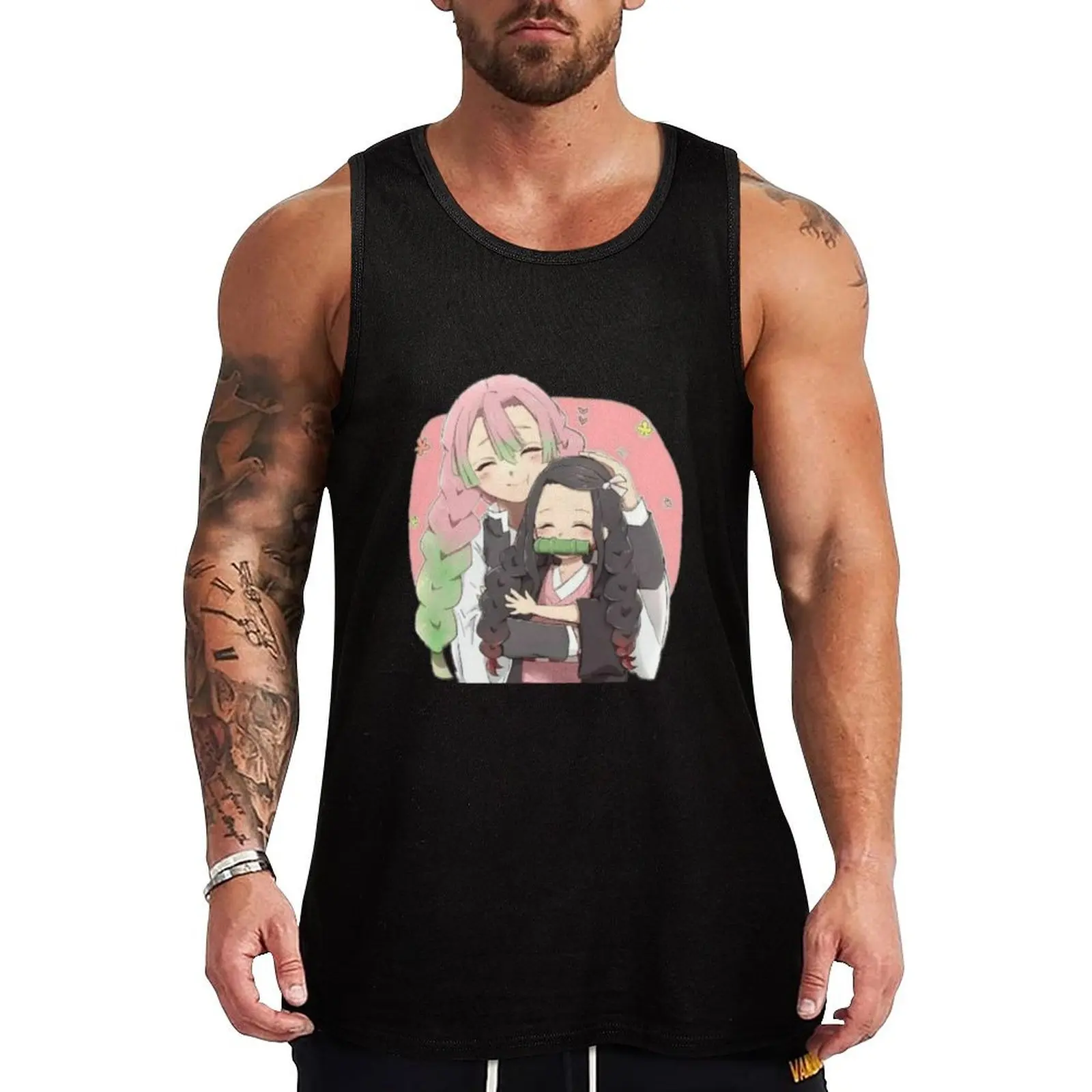 Copy of nezuko cute Tank Top Gym t-shirt man anime gym