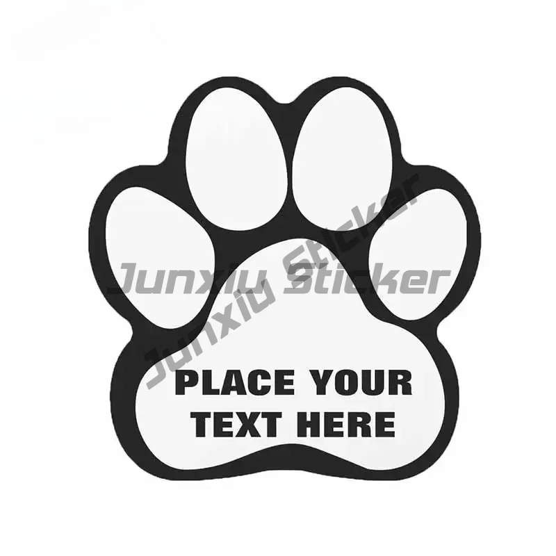 

For Place Your Text Here Cat Paw Cartoon Car Stickers Anime Surfboard Waterproof Personality VAN Decal