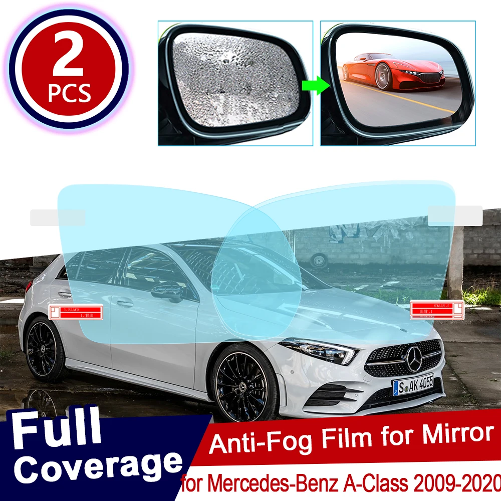 for Mercedes Benz A-Class W169 W176 W177 A-Klasse A160 A180 A200 A45 Anti Fog Film Cover Rearview Mirror Rainproof Accessories