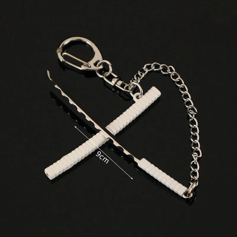 Demon Slayer 9cm/3.54in Keychains Pendant Mini Swords Model Props Anime Peripherals Metal Toys Hobbies Collectible Ornaments