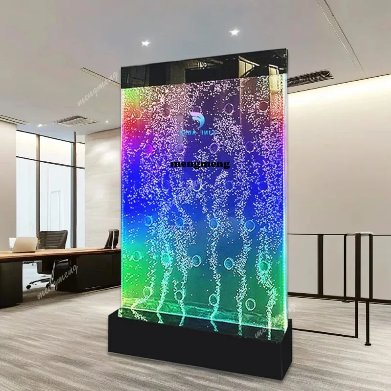 Customization.Modern Acrylic Water Bubble Wall Panels Movable Partition LED Decorative Wall