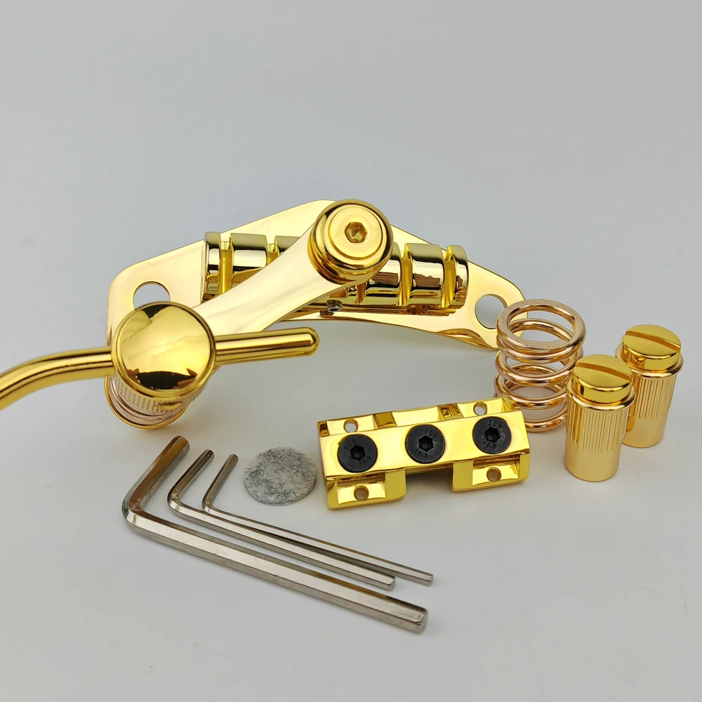 Tune-O-Matic Style Electric Guitar Bridge Stop Bar Tailpiece Tremolo for LP SG Guitars Gold Chrome Black Copper material