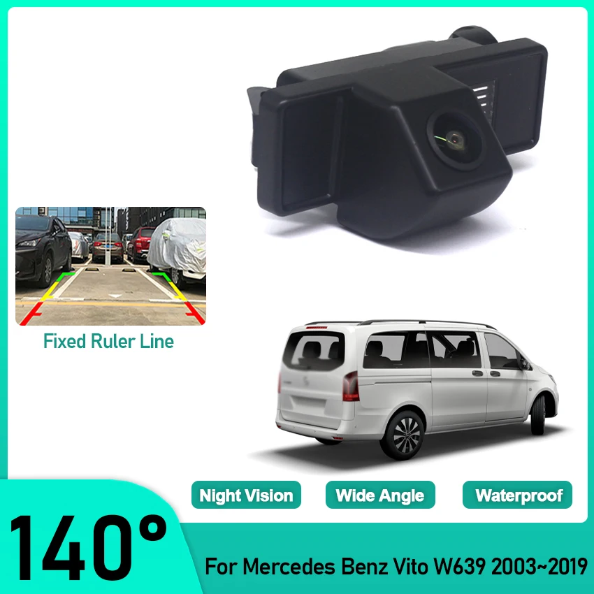 Car Rear View Reverse Backup Camera For Mercedes Benz Vito W639 2003~2014 2015 2016 2017 2018 2019 For Parking HD Night Vision