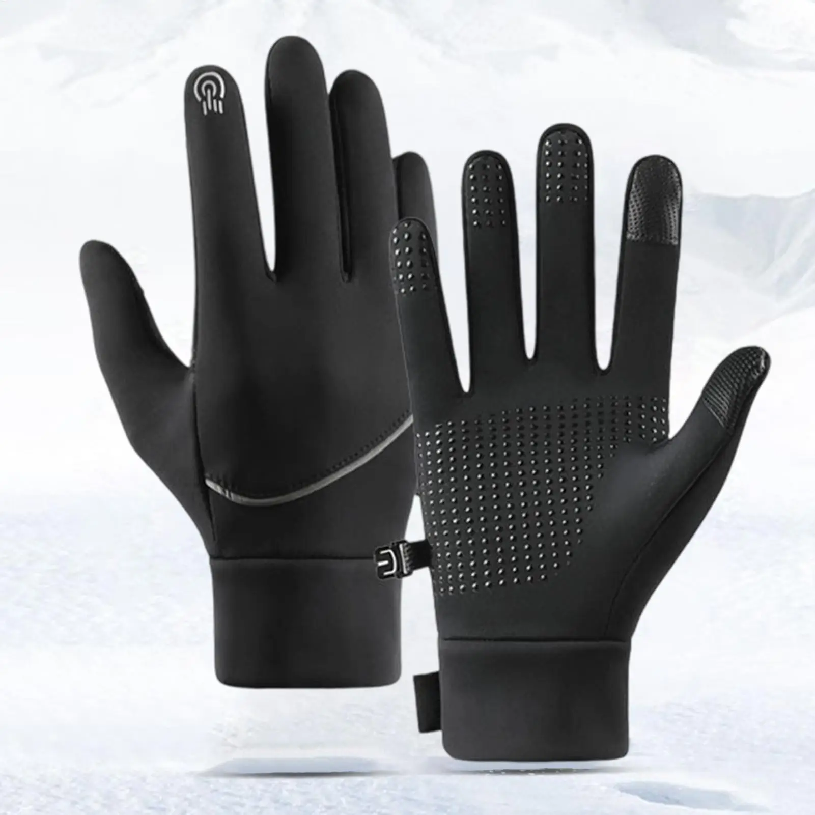Beheizte Handschuhe für Damen und Herren, Arbeit, Touchscreen-Handschuhe, warme, thermische, winddichte Wärmer für kaltes Wetter, Radfahren, Jagd, Fahren