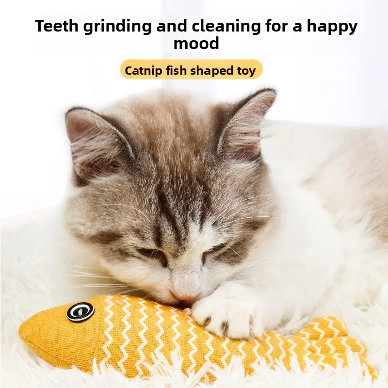 Cat Toys Self-Hi Boredom Relief Artifact Cat Peppermint Ball Fish Little Mouse Wood Tianbo Teeth Grinding Stick Kitten Supplies