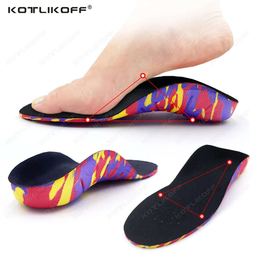 

1/2 Pairs Kids Orthotics Insoles Correction Care Tool Arch Support Flat Foot Orthopedic Insole For Children Ultra Light Shoe Pad