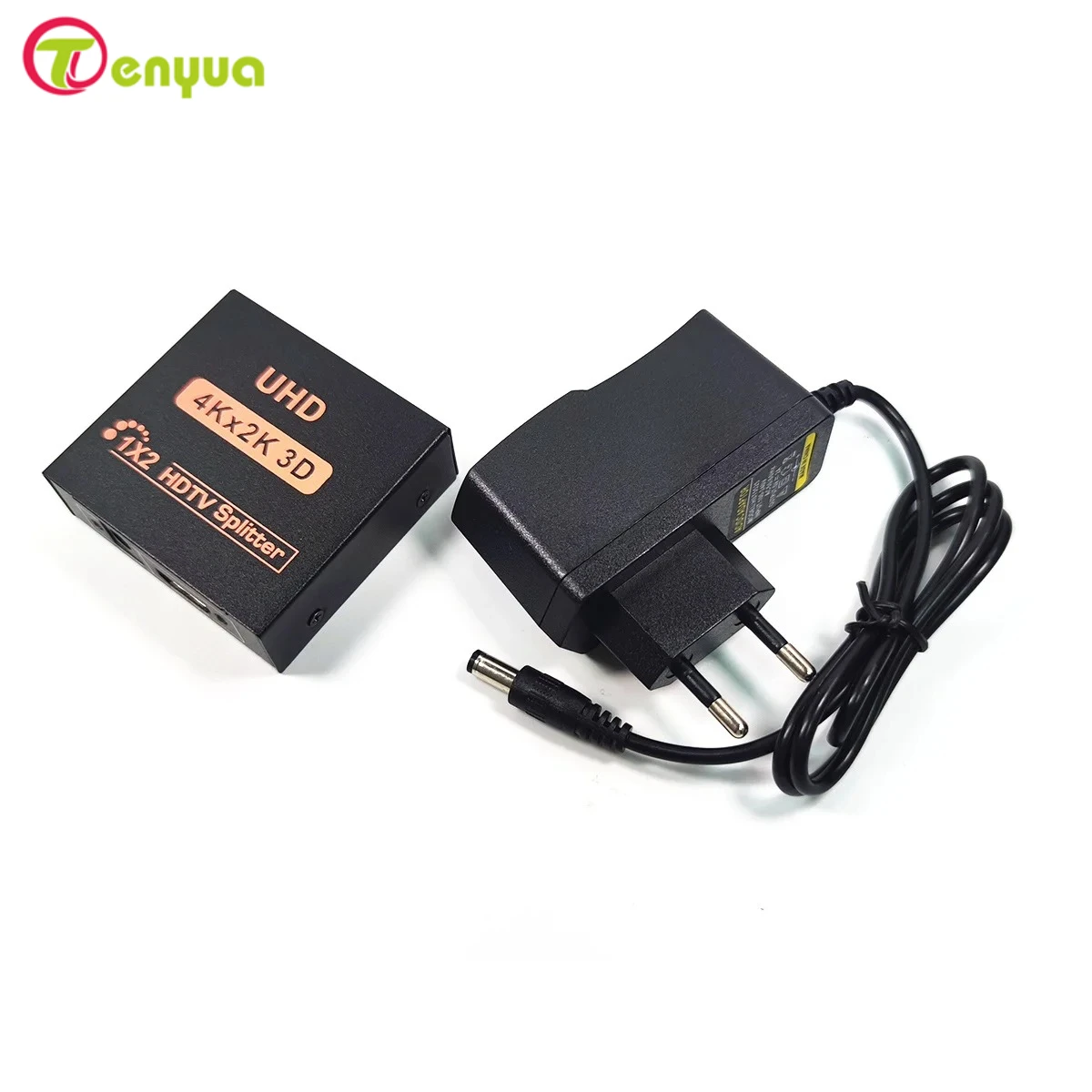 1 x 2 HDTV Splitter Converter 1 In 2 Out HD 1.4 Splitter Amplifier HDCP 4K/1080P Dual Display for HDTV DVD PS3 Xbox