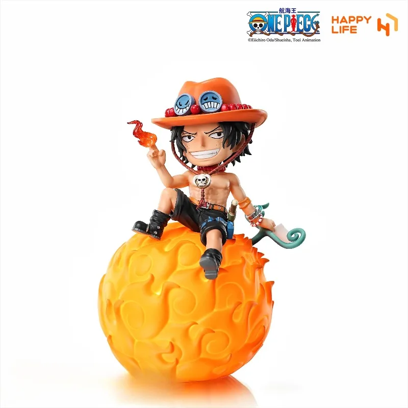 En stock, figura de luz nocturna activada por voz de la serie Devil Fruit de una pieza, Luffy Ace Robin Joe, juguetes de regalo sorpresa de selección múltiple