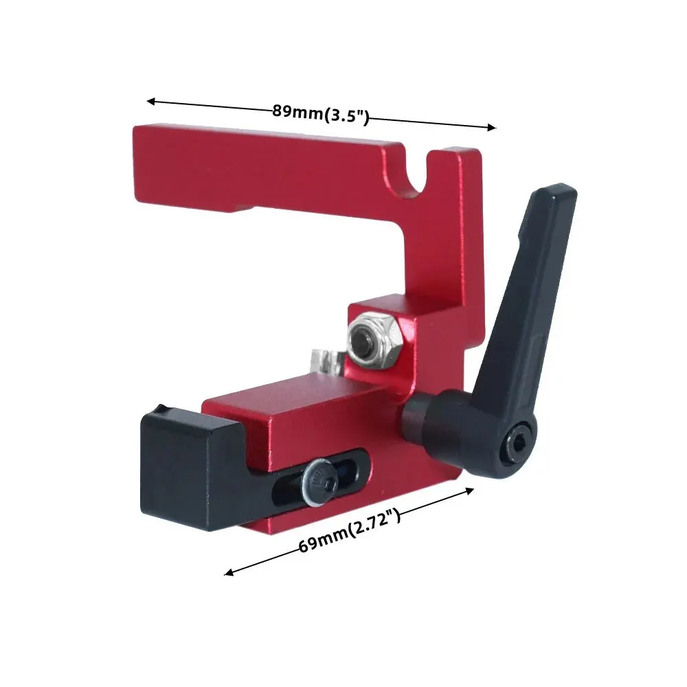 Carpintaria Flip Stop, Graduado Pointer-Miter Track Stop,Multi-track Fence Sliding Limiter Locator para corte preciso