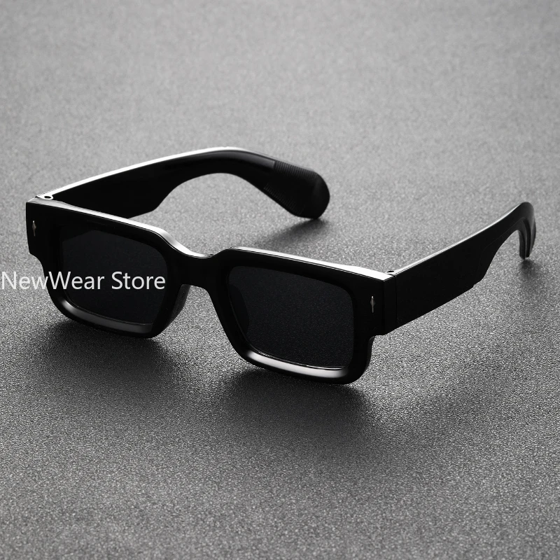 Outdoor Travel UV Protection Accessories Gafas De Sol Hombre Unisex Square Plastic Frame Trendy Classic Sunglasses 1PC