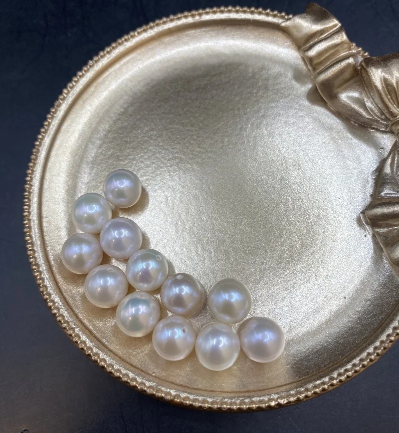 

3A Natural Akoya Pearl Freshwater Pearl Wholesale Round Loose Beads Pearl White for Make Jewelry DIY Earrings Brooch 담수진주