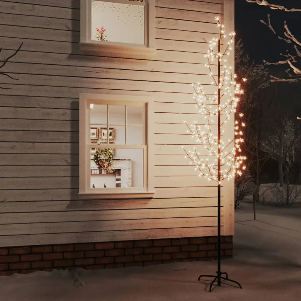 LED-Baum mit Kirschblüten Warmwei? 368 LEDs 300 cm