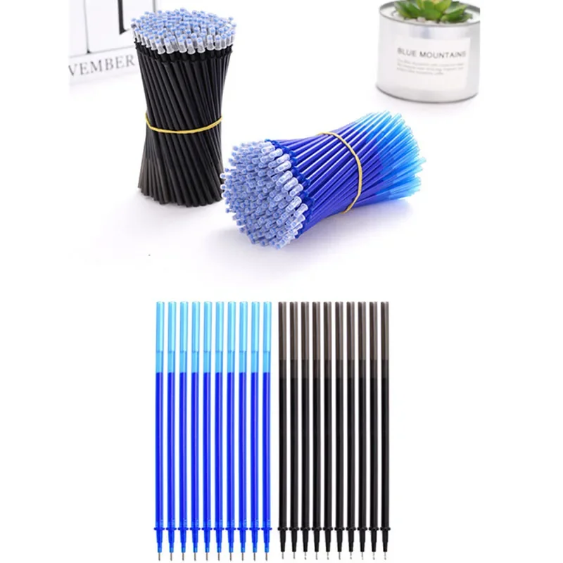 Imagem -05 - Elementary School Canetas Apagáveis Varas Laváveis Vermelho Preto Azul Gel de Lavagem Escrever Apagar Recargas de Tinta Papelaria 23 Pcs