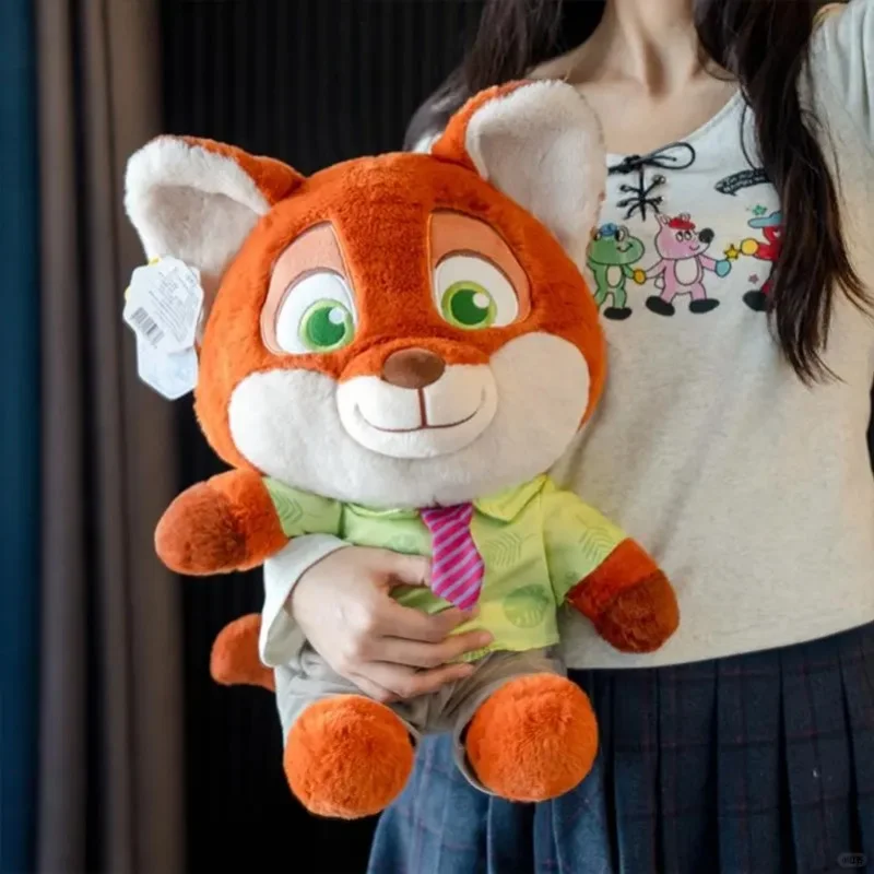 ديزني Zootopia جودي ونيك أفخم الدمى لعبة لينة الثعلب أرنب وسادة محشوة Kawaii غرفة ديكور للفتيات هدايا عيد الميلاد