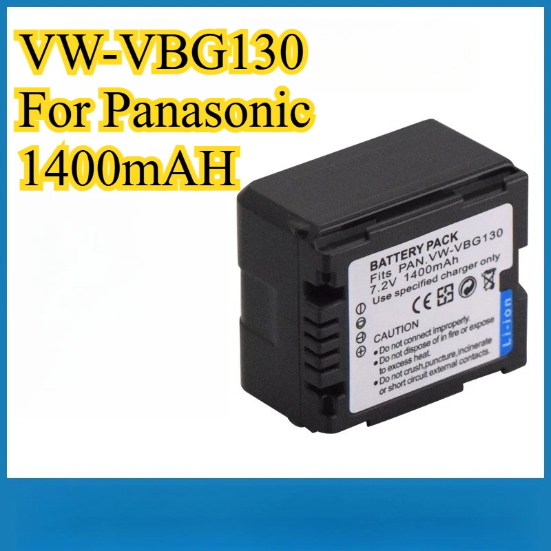

Replacement for Panasonic VW-VBG130 Battery 1400mAh for Panasonic LUMIX DC-S1 DC-S1R DC-S1H DC-S5 Full Frame Mirrorless Camera