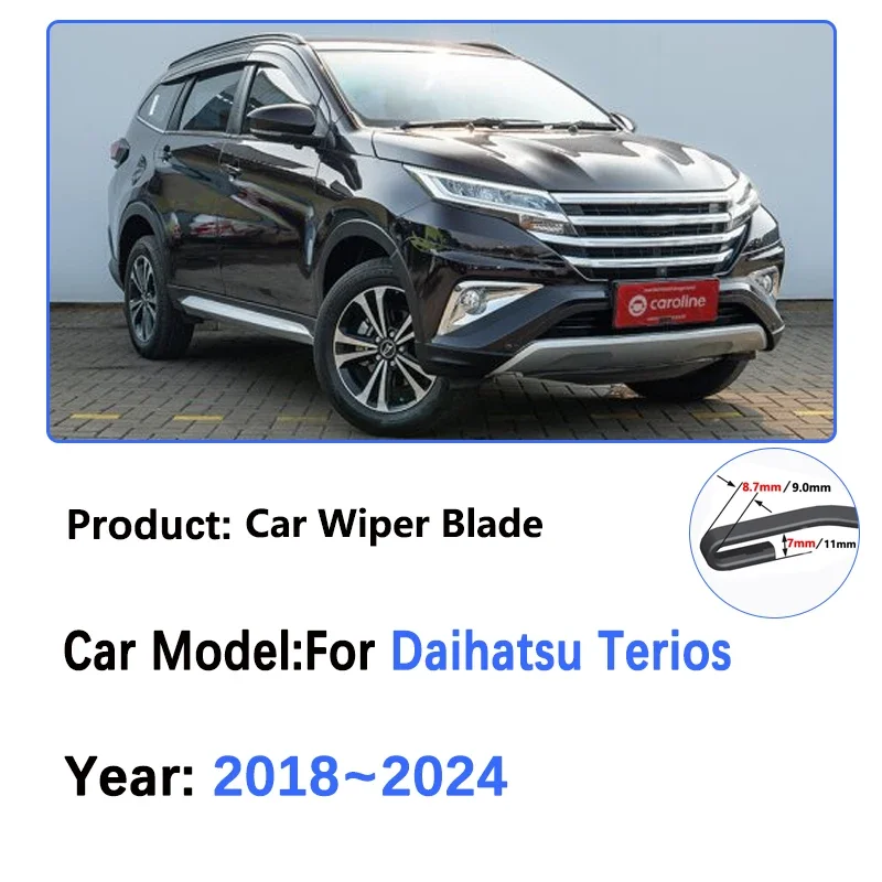 

Front Wiper Blades For Daihatsu Terios F800 F850 Toyota Rush 2018~2024 Front Windshield Wiper Blades, Car Windshield Accessories