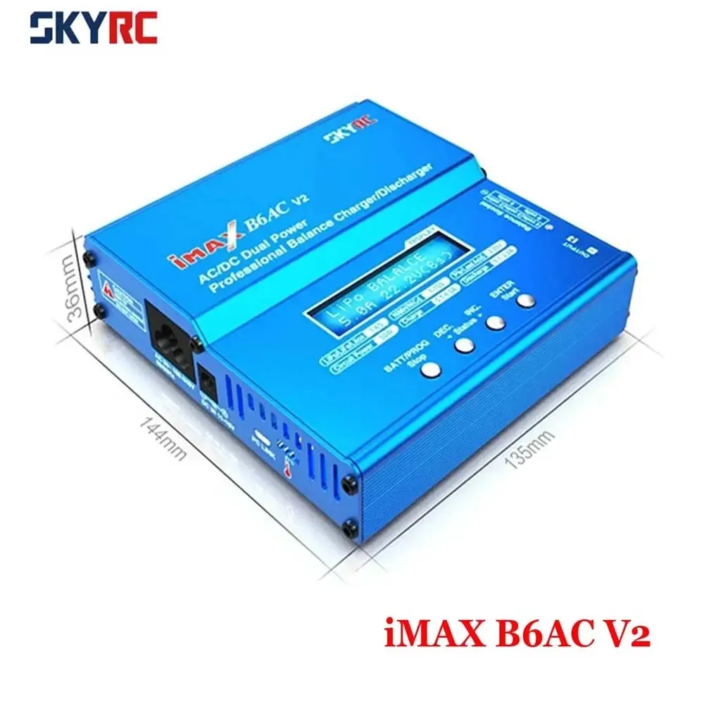 

SKYRC iMAX B6AC V2 50 Вт 6A балансное зарядное устройство/разрядник с цифровым ЖК-экраном для литий-ионных/NiMh/LiPo аккумуляторов зарядка модели RC