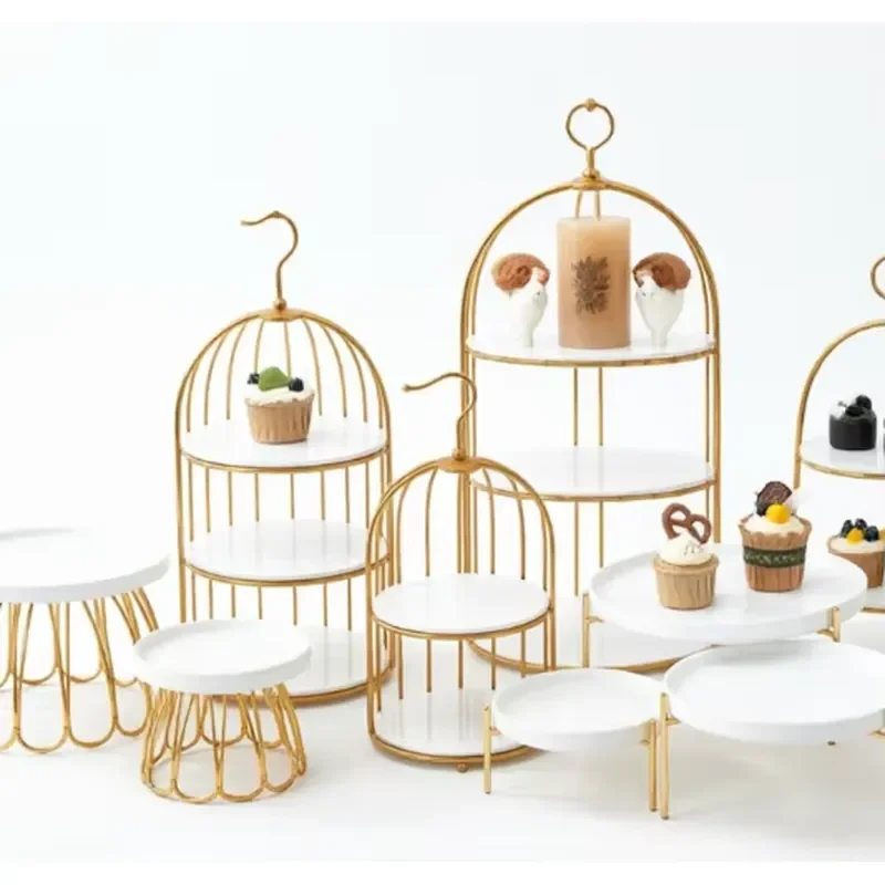 Wedding Decoration & Supplies Set of 14 Pieces Wedding Decoration Buffet Catering Dessert Display Stand Afternoon