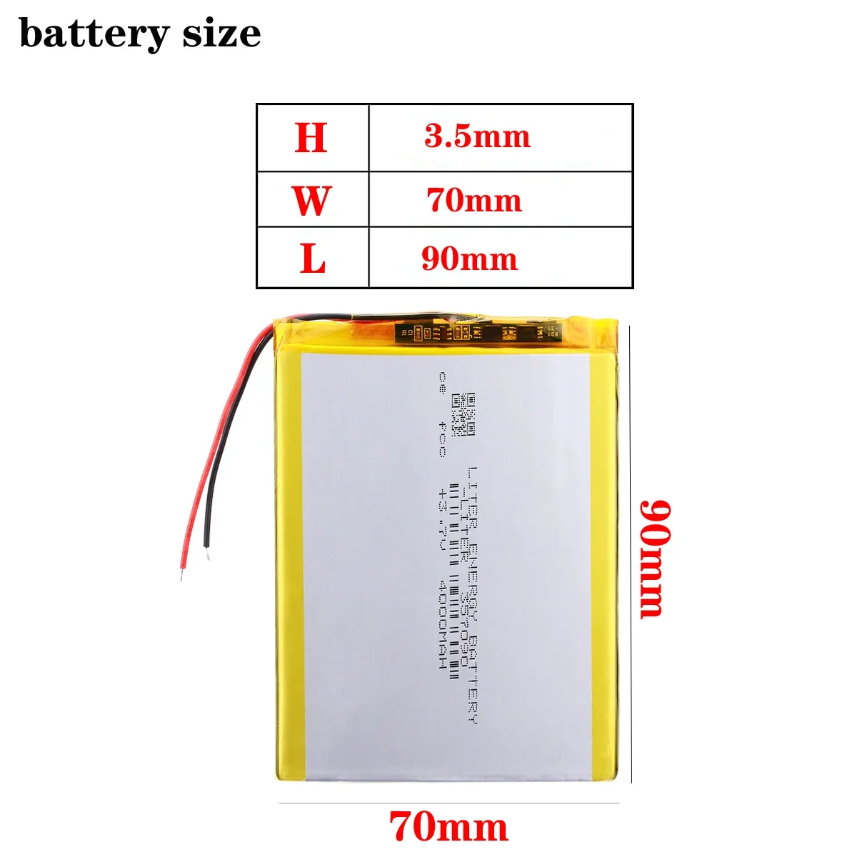 357090 3,7 V 4000mAh литий-полимерный аккумулятор с защитной платой для планшетного ПК U25GT