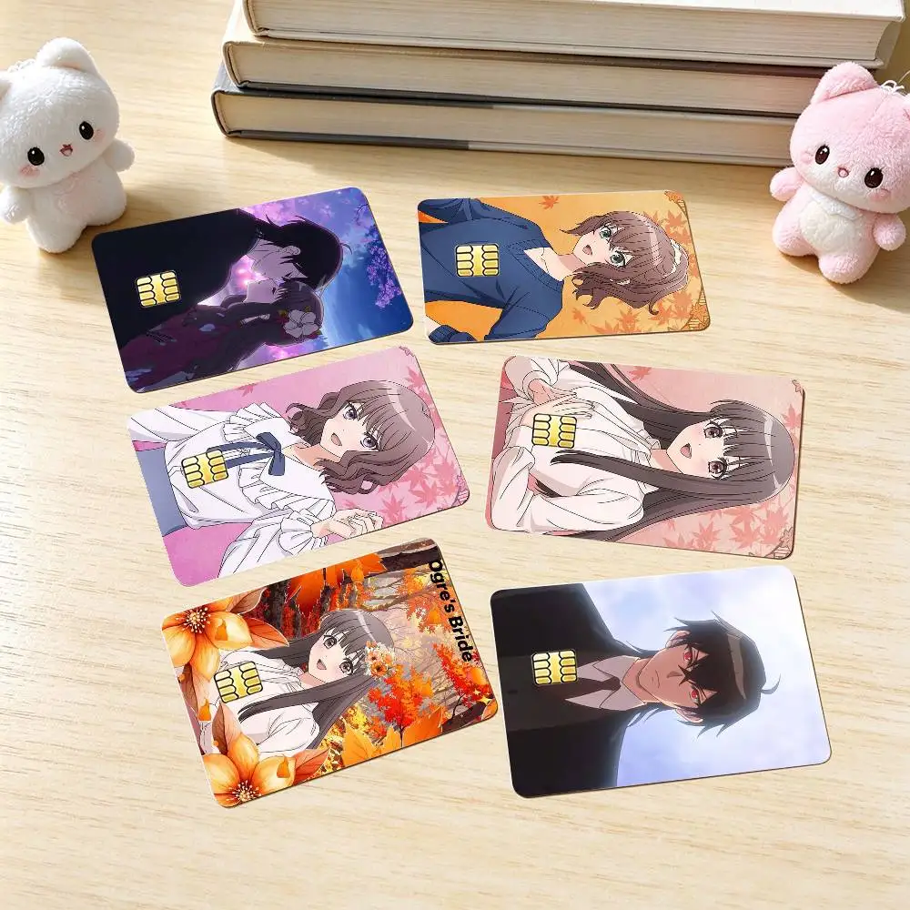 Oni no Hanayome Ogre-S Bride  Credit Card HD Stickers Small Chip Waterproof Sticker Game Card Decal Gift