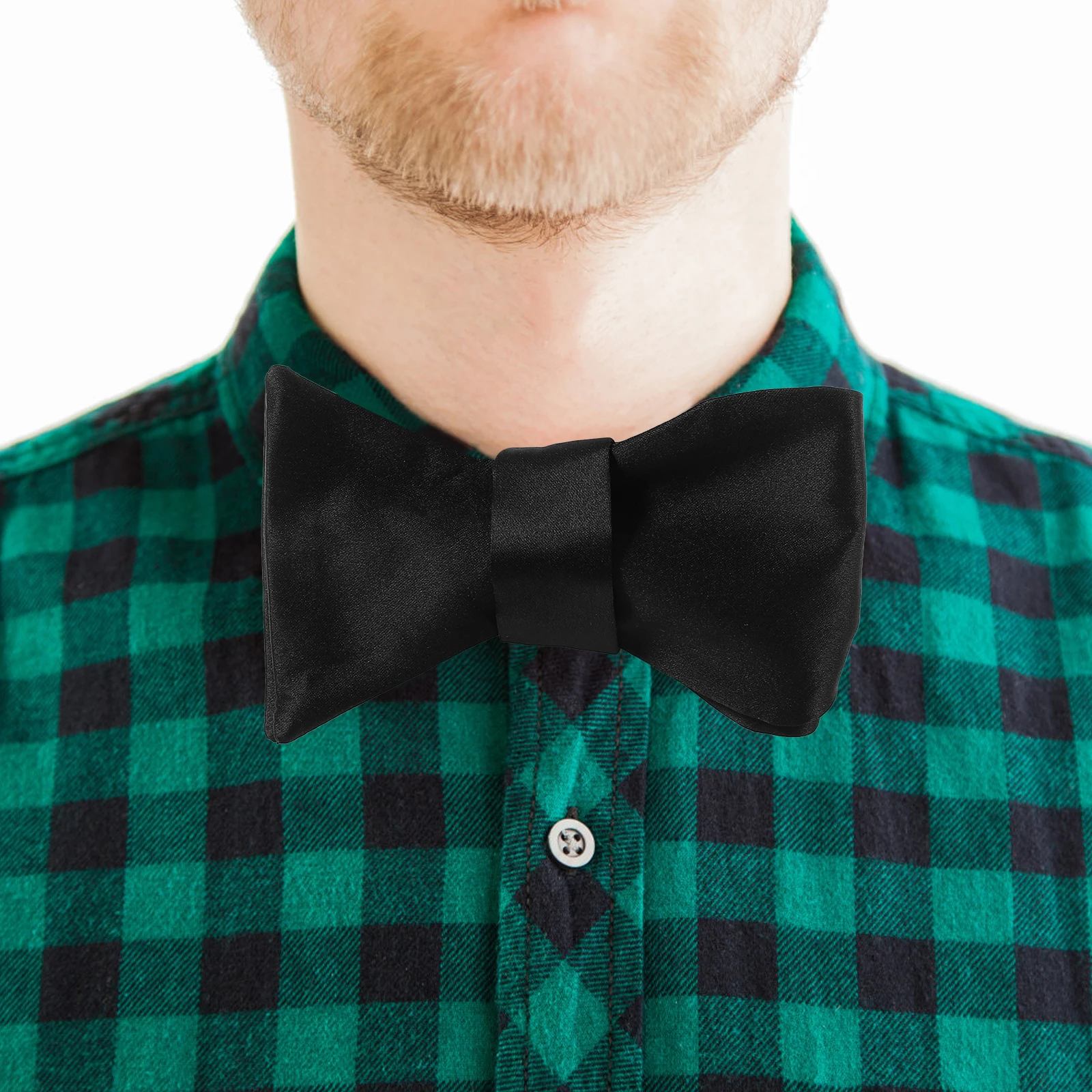 

Polyester Yarn Self Tie Bow Ties Black Bowtie Men Business Wedding Groom Classic Formal Outfits Elegant Appearance